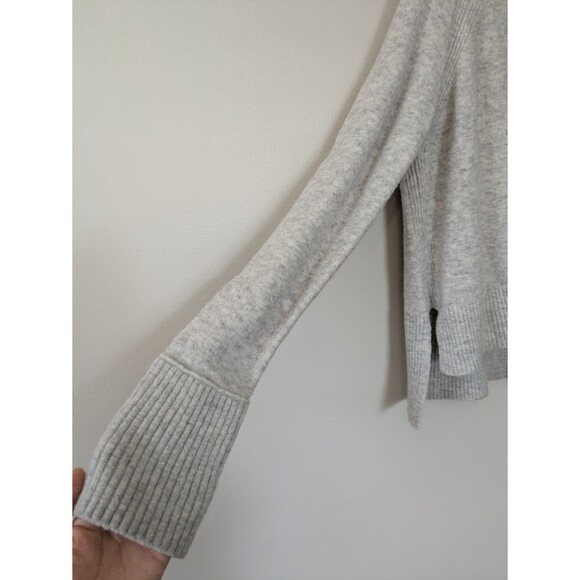 J Crew Merino Wool Alpaca Sweater Hi Low Turtleneck Cozy Medium - Picture 2 of 10